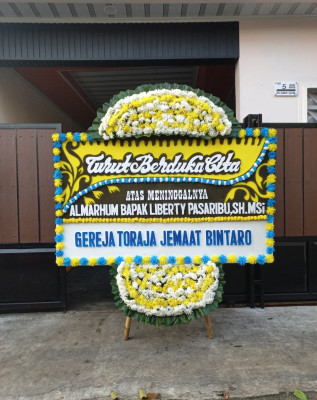 Papan Bunga Duka di Sagulung Kota